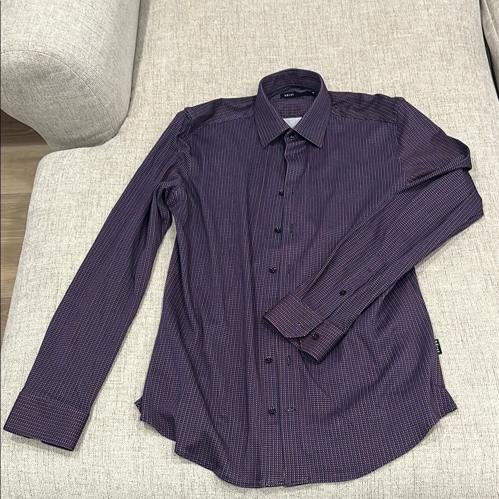 Navy and Purple Dress Shirt